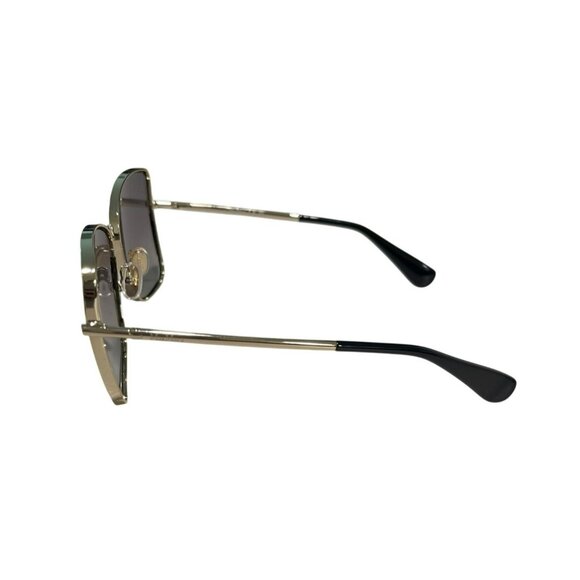 MaxMara Gold Rim Gradient Large Lens Butterfly Sunglasses With Case main image 8